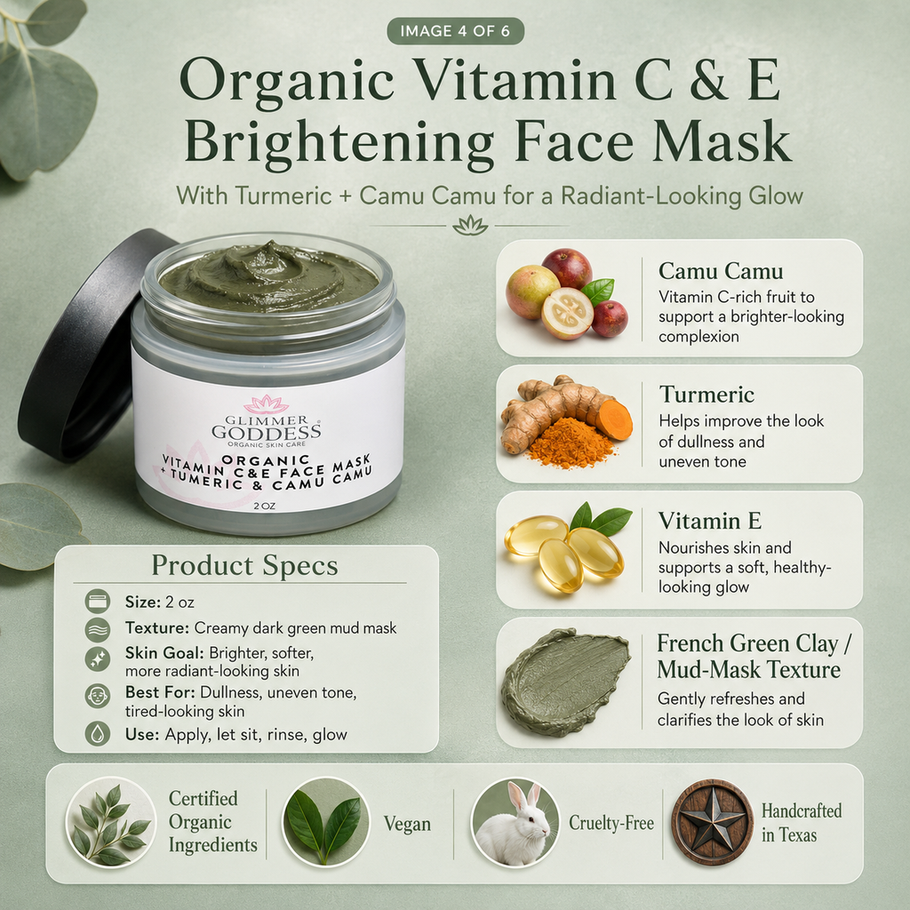 Organic Vitamin C & E Brightening Face Mask